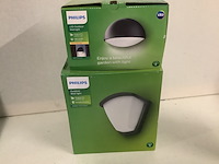 8x binnen- en buiten lampen philips, diverse, kunststof/metaal - afbeelding 4 van  5