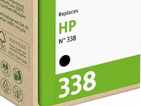 8x cartridge compatibel met hp 338 zwart, recycleclub - afbeelding 2 van  2