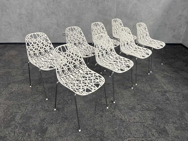 8x crassevig - design nestelbare kantinestoel - afbeelding 1 van  10