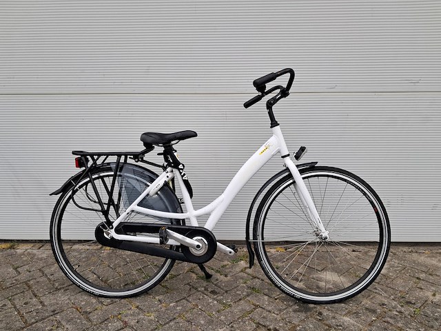 8x damesfiets, wit - afbeelding 4 van  18