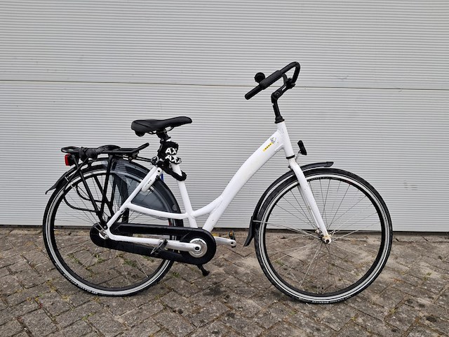 8x damesfiets, wit - afbeelding 6 van  18