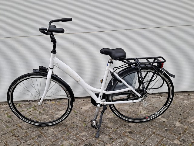 8x damesfiets, wit - afbeelding 10 van  18