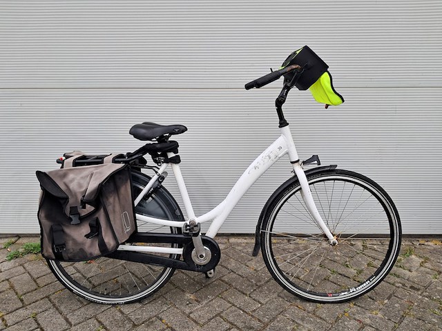 8x damesfiets, wit - afbeelding 11 van  18