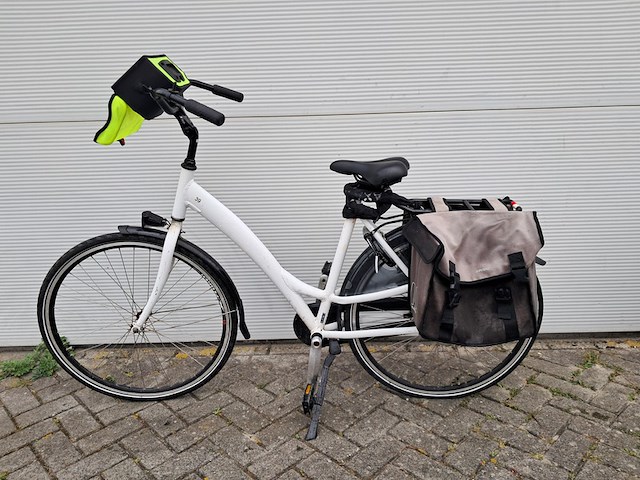 8x damesfiets, wit - afbeelding 12 van  18