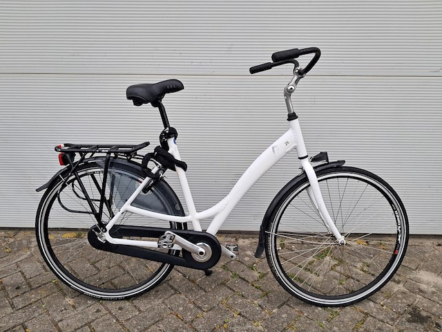 8x damesfiets, wit - afbeelding 15 van  18