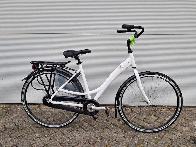 8x damesfiets, wit - afbeelding 17 van  18