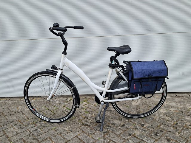 8x damesfiets, wit - afbeelding 3 van  17