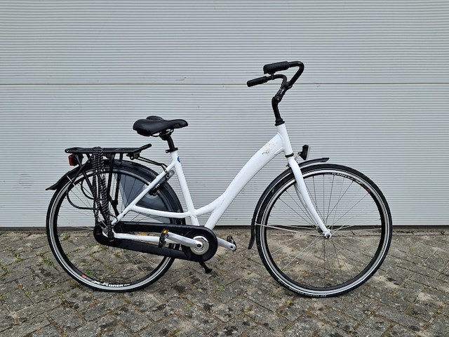 8x damesfiets, wit - afbeelding 4 van  17