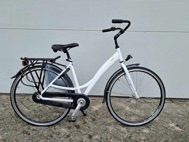 8x damesfiets, wit - afbeelding 6 van  17