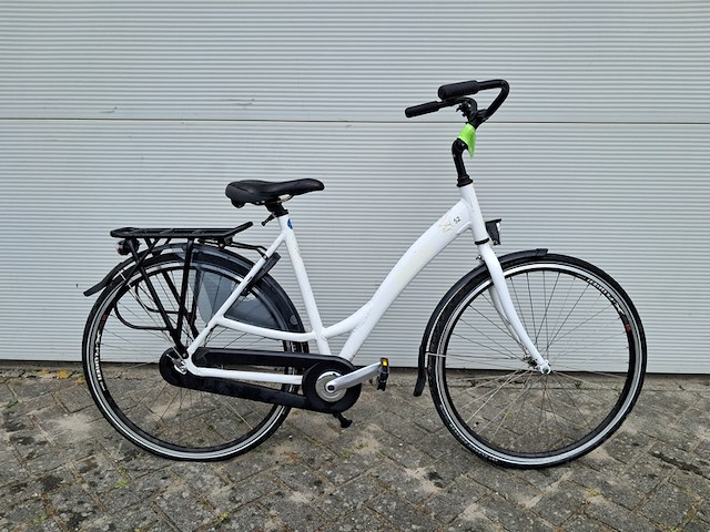 8x damesfiets, wit - afbeelding 8 van  17