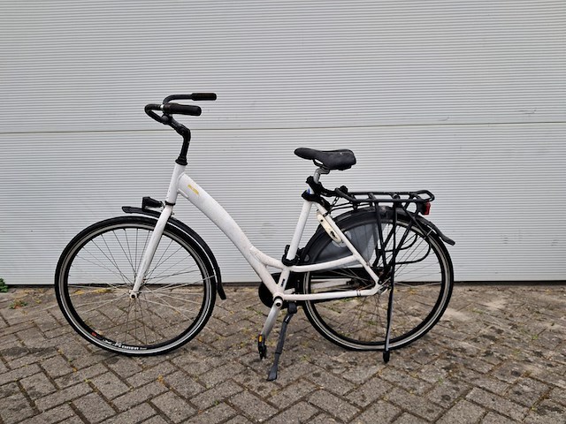 8x damesfiets, wit - afbeelding 13 van  17
