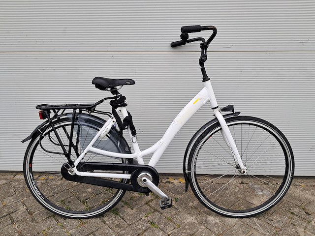 8x damesfiets, wit - afbeelding 4 van  27