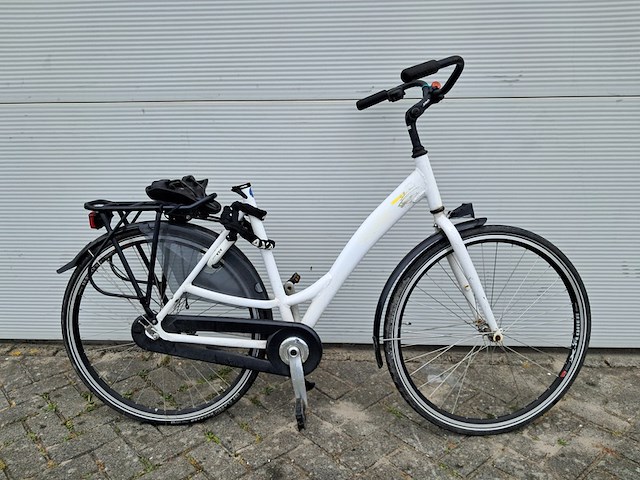 8x damesfiets, wit - afbeelding 10 van  27