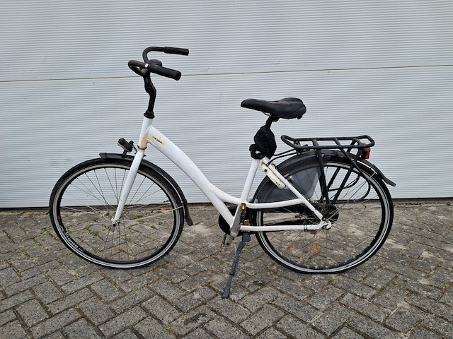 8x damesfiets, wit - afbeelding 17 van  27