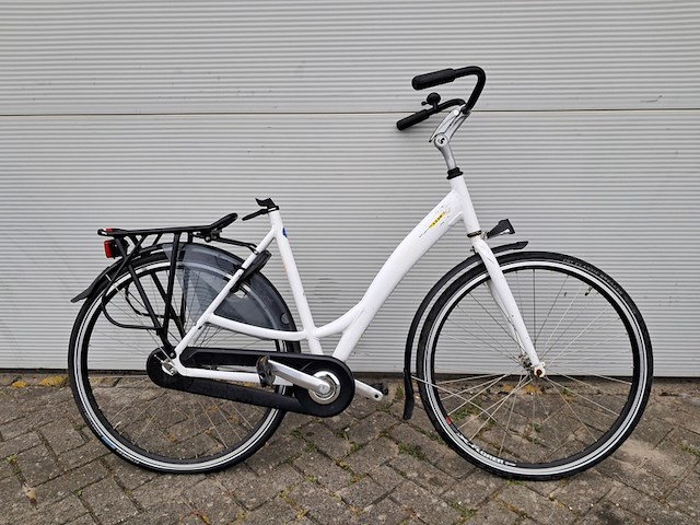 8x damesfiets, wit - afbeelding 12 van  27