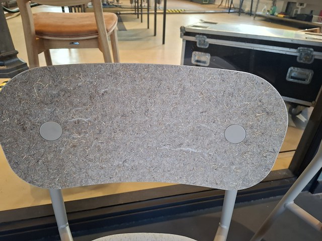 8x design kantine stoel planq, rebel chair za, grijs, bouwjaar 2023 - afbeelding 7 van  17