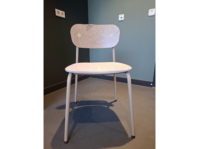 8x design kantine stoel planq, rebel chair za, grijs, bouwjaar 2023 - afbeelding 13 van  17