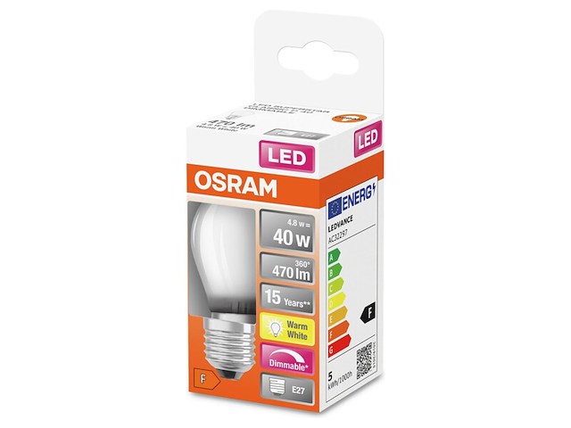 8x dimbare led-lampen osram, e27, warm wit - afbeelding 1 van  2