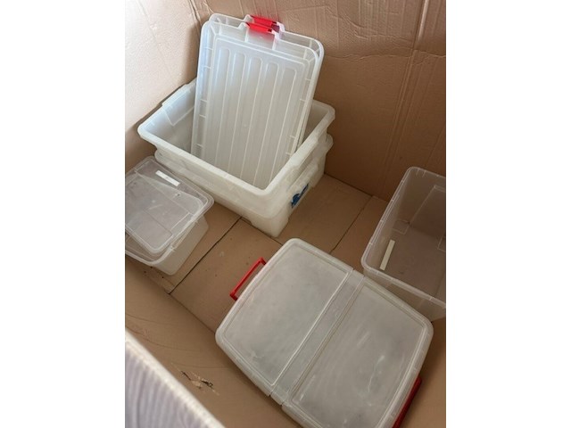 8x diverse plastic kratten, bruin-grijs, bouwjaar 2015 - afbeelding 2 van  3