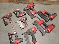 8x diverse pneumatische tackers, haubold, dutack, rood