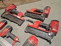 8x diverse pneumatische tackers, haubold, dutack, rood - afbeelding 3 van  7