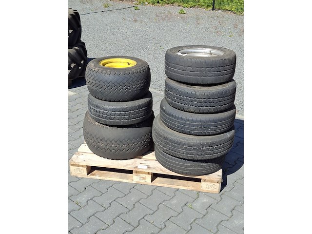 8x diverse velg met band - afbeelding 1 van  9