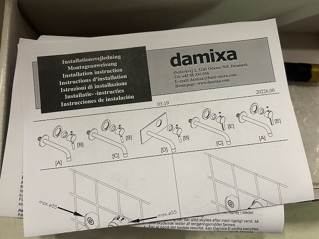 8x diversen w.o. wandkraan, glashouder, w.o. damixa, emco - afbeelding 8 van  9