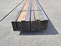 8x douglas houten balk, fijn bezaagd, douglas, vergrijzende fijn bezaagde balk, old stock - afbeelding 3 van  4