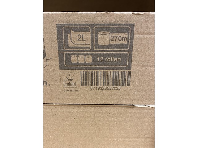 8x dozen a 12 stuks jumbo wc-rol 270 meter - afbeelding 4 van  4