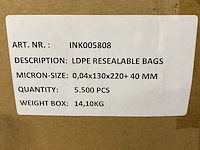 8x dozen a 5500 ldpe zakjes met plakstrip - afbeelding 5 van  5