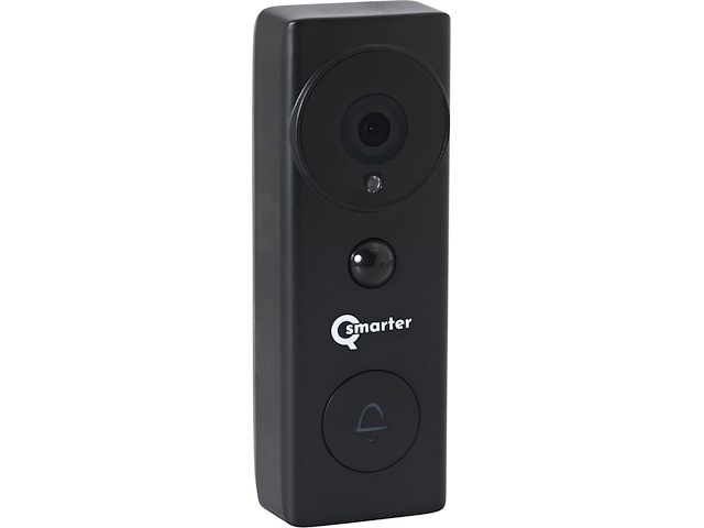 8x draadloze deurbel qsmarter, db pro, zwart/bruin - afbeelding 1 van  3