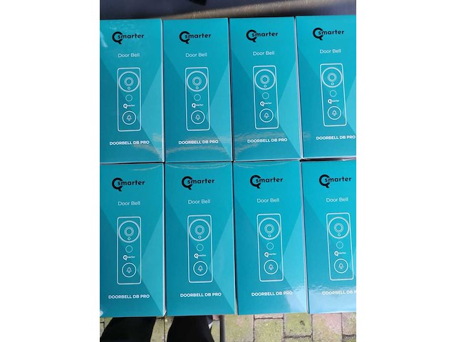 8x draadloze deurbel qsmarter, db pro, zwart/bruin - afbeelding 2 van  3