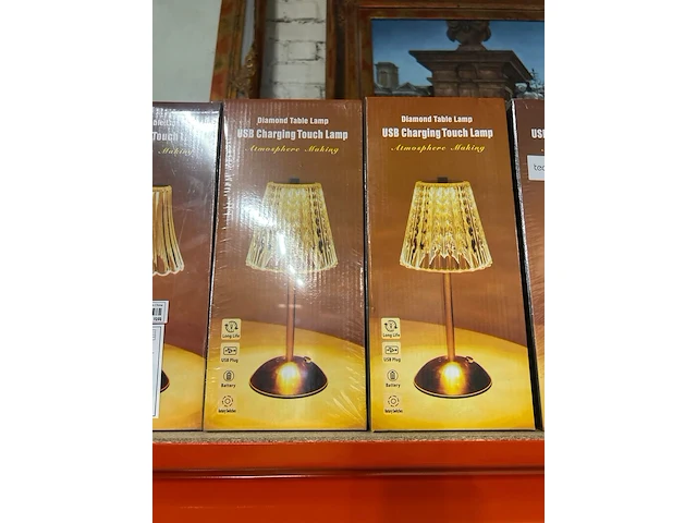8x draadloze en oplaadbare led-tafellamp - afbeelding 1 van  2