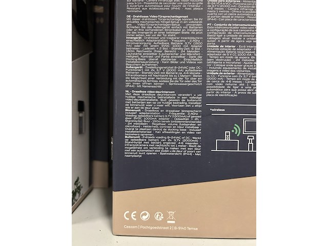 8x draadloze video deurbel kit ceezam - afbeelding 4 van  10