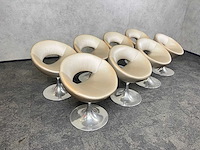 8x draaibare stoel - champagne - afbeelding 5 van  9