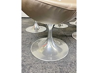 8x draaibare stoel - champagne - afbeelding 6 van  9