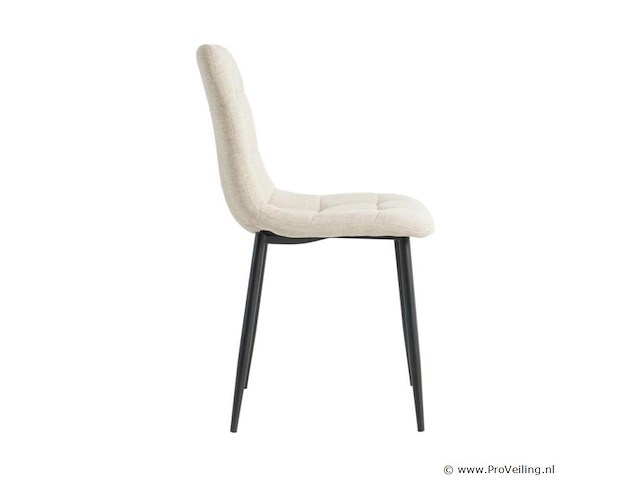 8x eetkamerstoel billy zonder arm - angus beige - afbeelding 3 van  4