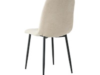 8x eetkamerstoel billy zonder arm - angus beige - afbeelding 4 van  4