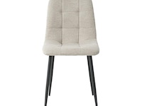 8x eetkamerstoel billy zonder arm - angus lichtgrijs - afbeelding 3 van  5