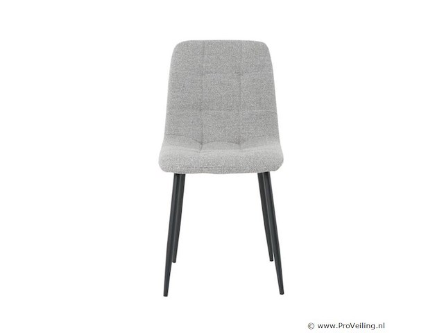 8x eetkamerstoel billy zonder arm - boucle alpine 149 grijs - afbeelding 3 van  5
