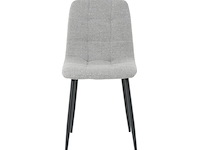 8x eetkamerstoel billy zonder arm - boucle alpine 149 grijs - afbeelding 3 van  5