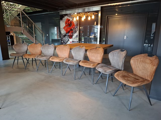 8x eetkamerstoel diverse kleuren - afbeelding 1 van  9