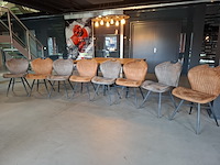 8x eetkamerstoel diverse kleuren - afbeelding 2 van  9