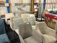 8x eetkamerstoelen, beige - afbeelding 1 van  7