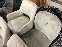 8x eetkamerstoelen, beige - afbeelding 6 van  7