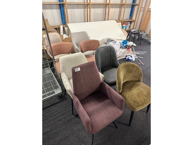 8x eetkamerstoelen, mix - afbeelding 1 van  9