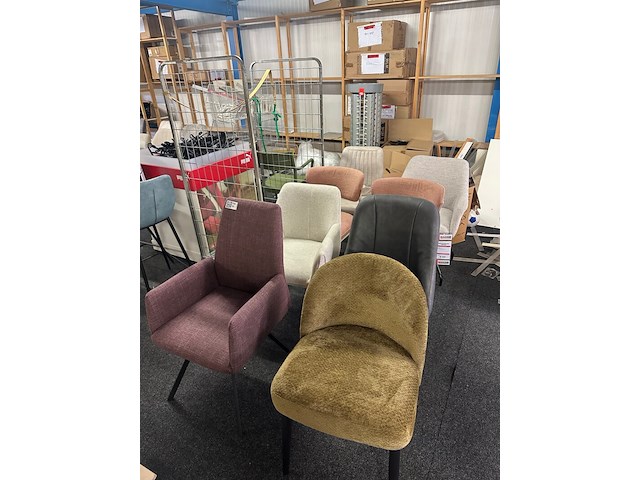 8x eetkamerstoelen, mix - afbeelding 2 van  9