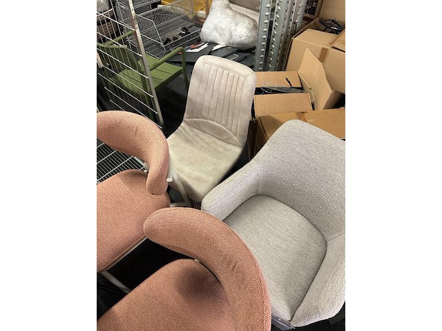 8x eetkamerstoelen, mix - afbeelding 4 van  9
