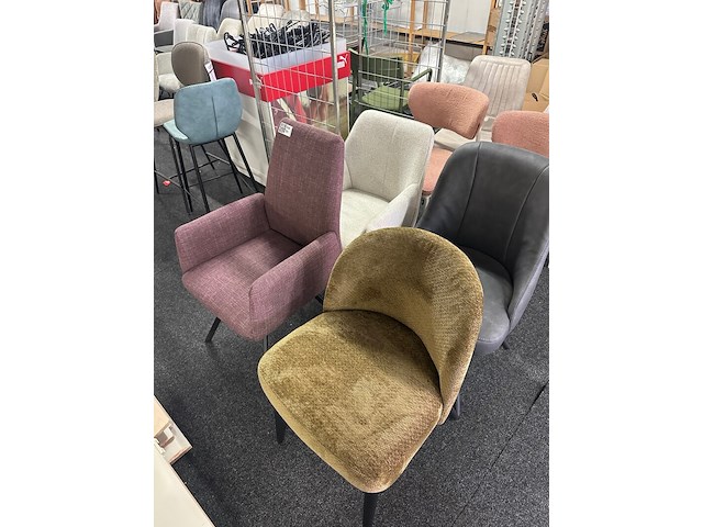 8x eetkamerstoelen, mix - afbeelding 7 van  9