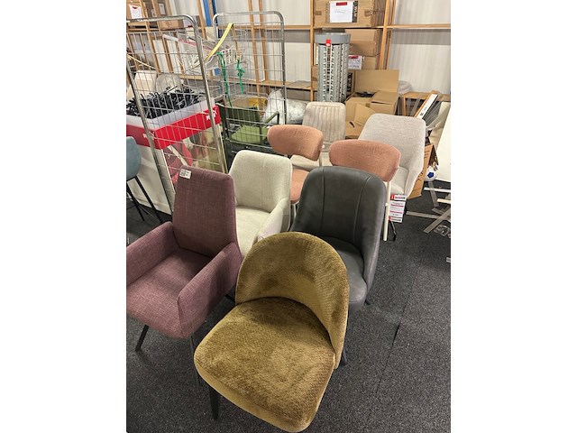 8x eetkamerstoelen, mix - afbeelding 9 van  9